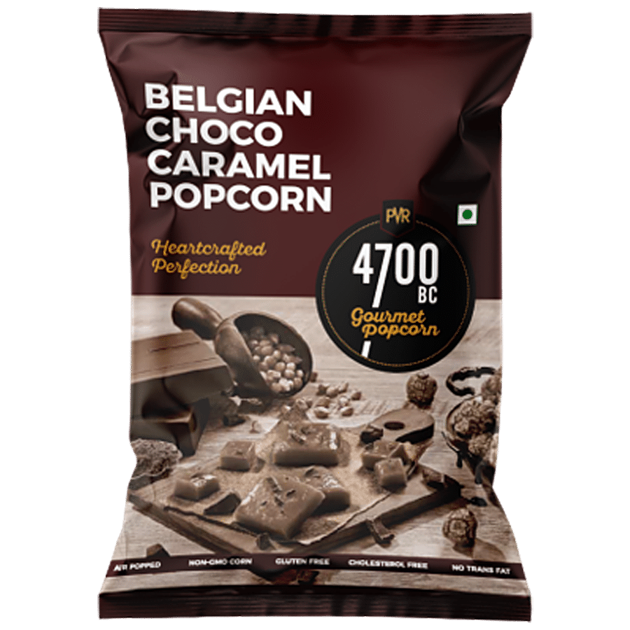 4700BC Belgian Choco Caramel Popcorn - Crunchy, Gluten Free - 60g