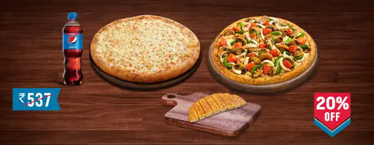 Meal for 2: Margherita and Farmhouse