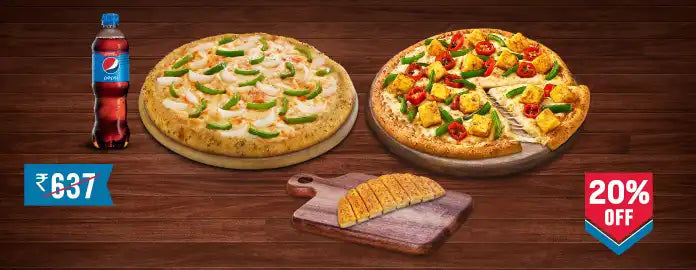 Meal for 2: Fresh veggie and Peppey Paneer