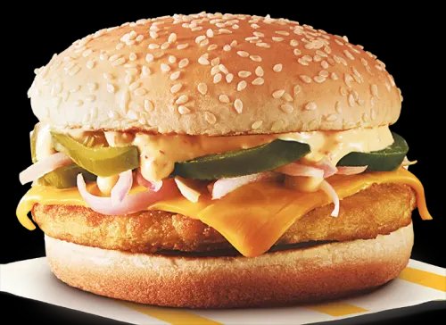 Grilled Chicken and cheese burger