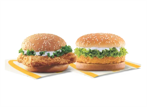 McChicken Burger + McSpicy Chicken Burger