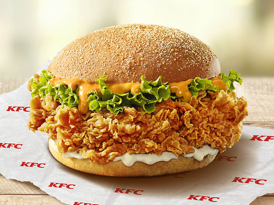 Chicken Zinger Burger - Tandoori