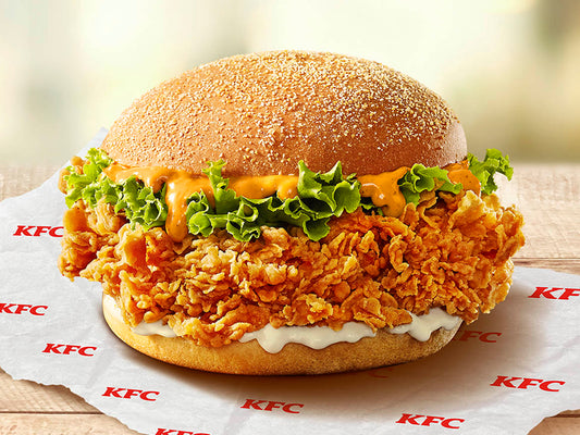 Chicken Zinger Burger - Tandoori