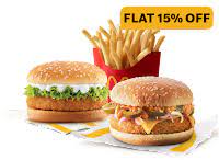 Corn & Cheese Burger +McVeggie Burger+Fries (M)