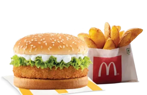 McVeggie Burger + Masala Wedges (R)
