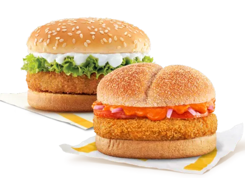 McVeggie Burger + McAloo Tikki Burger