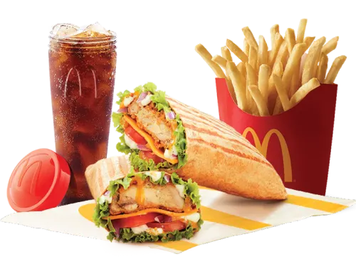 McSaver Big Spicy Chicken Wrap Meal