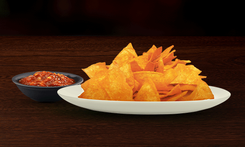 Seasoned Nachos and Salsa