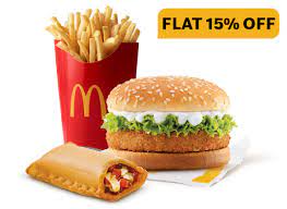 McVeggie Burger + Veg Pizza McPuff + Fries (L)
