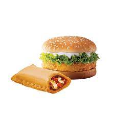 McVeggie Burger + Veg Pizza McPuff