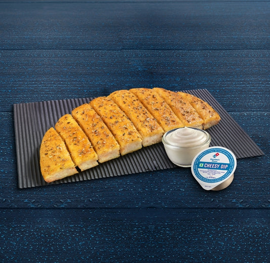 Garlic Breadsticks + Cheesy Dip