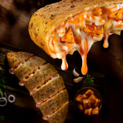 Fiery Paneer Tikka Garlic Bread