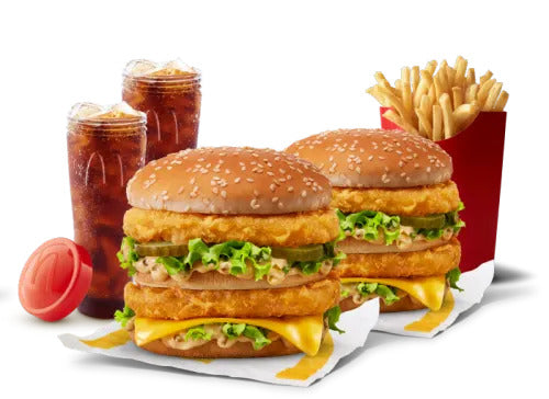 2 Chicken Big Mac + 1 Fries (L)