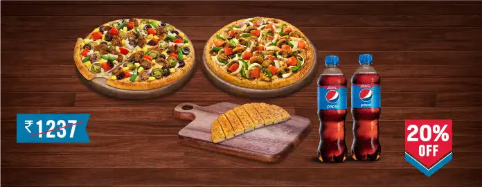 Meal for 4: Feast veg Extravanganza and Farmhouse