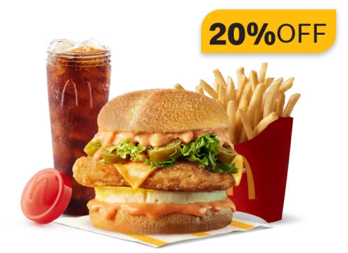 McSaver McSpicy Premium Chicken Burger Meal