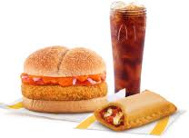 McAloo Tikki Burger + Veg Pizza McPuff