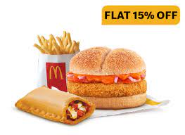 McAloo Tikki + Veg Pizza McPuff + Fries (R)