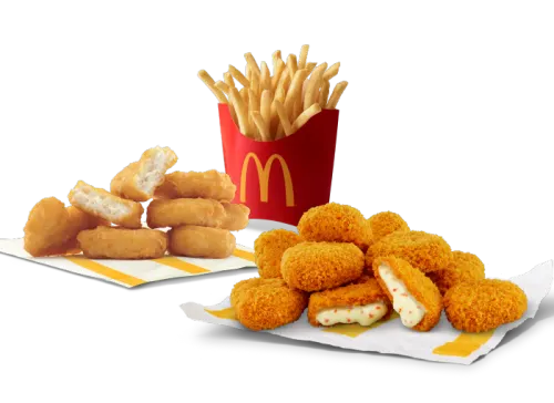 Chicken McNuggets 6 Pc + Cheesy Veg Nuggets 9 Pc + Fries (M)