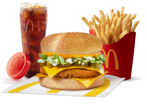 McSaver Triple cheese Veg Burger Meal