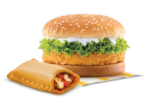 McChicken Burger + Veg Pizza McPuff
